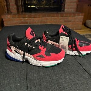 adidas Women's Athletic Shoes - Hot pink black, white and some light pink.  New